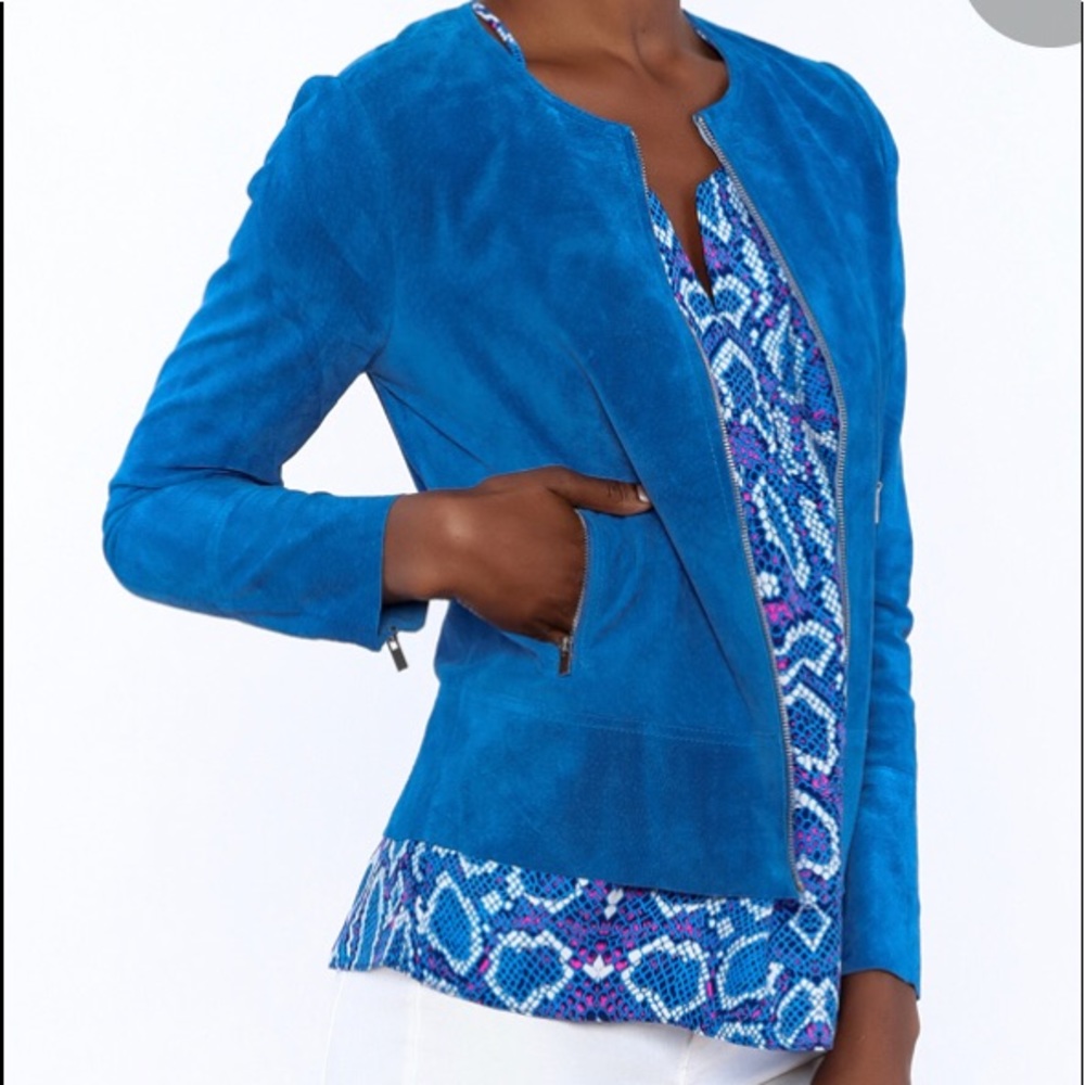 ECRU suede blazer